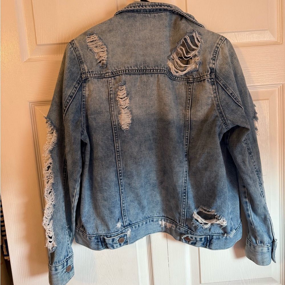 Distressed Jean Jacket - Picture 5 of 5